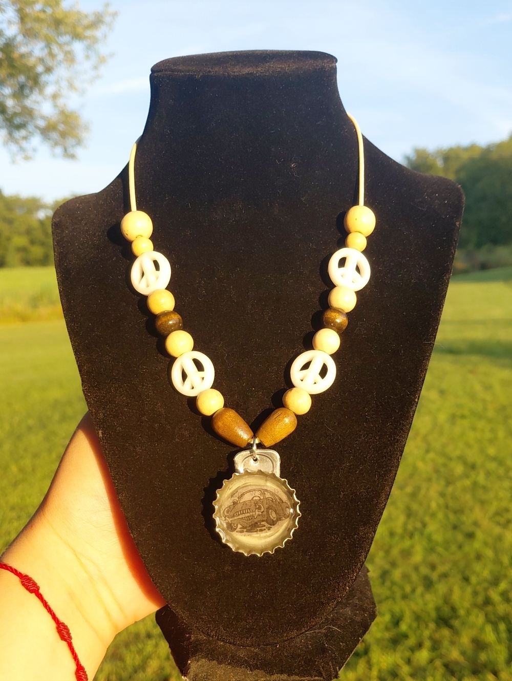 Handcrafted Bottle Cap Necklace